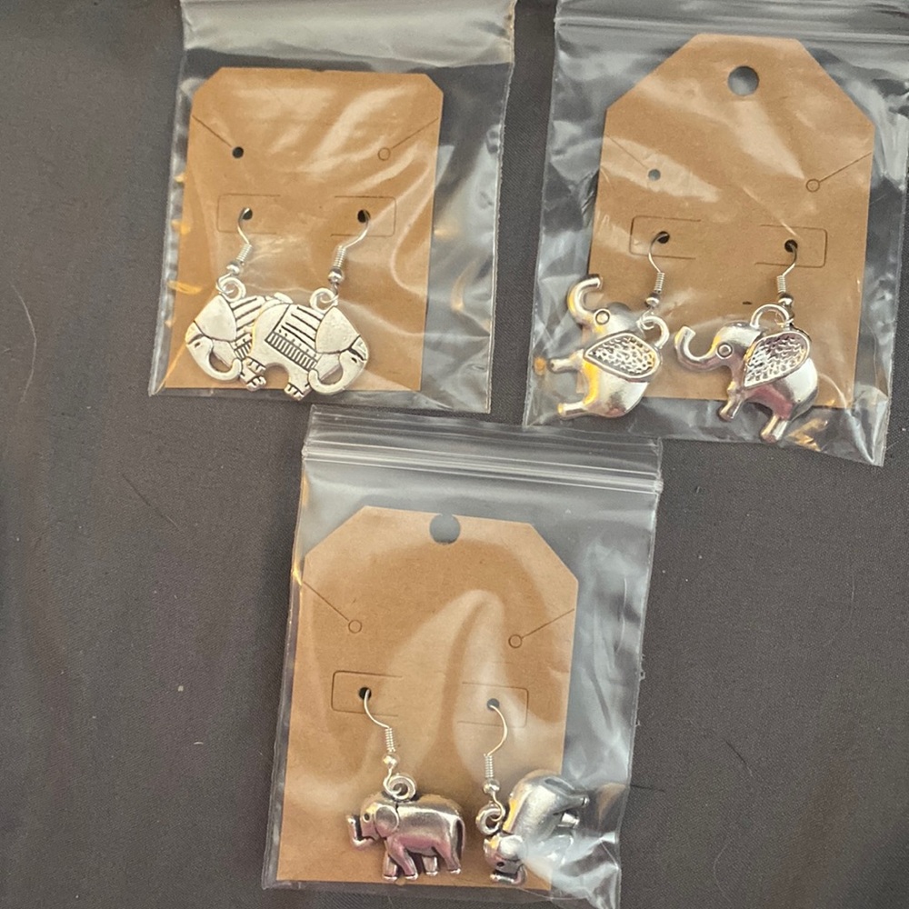 Elephant earrings